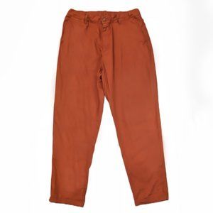Uniqlo Pumpkin Colored Trousers, Size Large, NWOT
